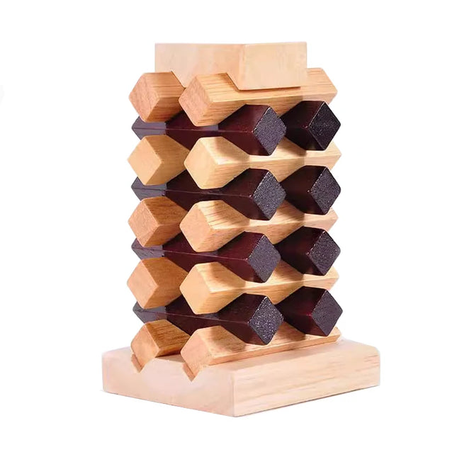 Classic IQ Puzzle Wooden Brain Teasers for Adults Kids Educational Toys Mind Challenge Unlock Interlock Game Rompecabezas Madera