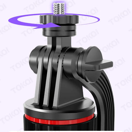 C22 AI Face Tracking Handheld Gimbal Stabiliser 360° Rotation Shoot Selfie Stick Tripod for Mobile Phone, 1/4'' Screw for Camera