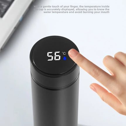 500ML Temperature Display Thermos Cup Stainless Steel Divided Thermos Bottle Outdoor Vacuum Insulated Cup Father's Day Gift