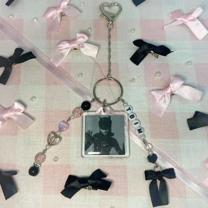 Inspired by Ariana Grande  Keychain #Y2K Phone Charm #Private Customization Supported# Handmade beaded chain#