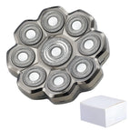 9 Blades Head Silver / No