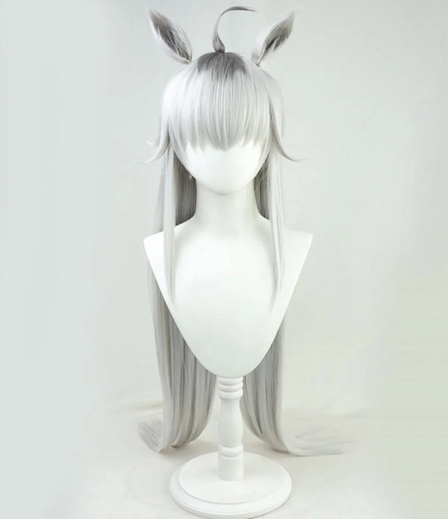 Uma Musume Pretty Derby cosplay Oguri Cap wig Anime Party Ears Tail synthetic heat-resistant Wig