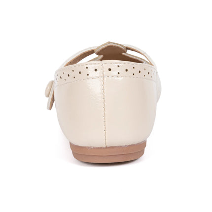 Toddler Little Kid Girls Mary Jane Flats Comfortable Perforated Leather Strap Casual Dress Shoes Versatile Party School Shoes
