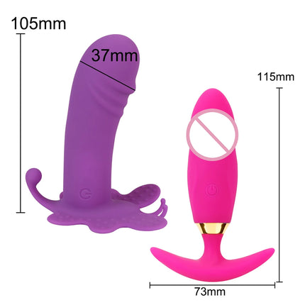 Cordless Panties Vibrators for Women Clitoris Stimulator Vaginal Ball Anal Plug Fake Dildos Female Masturbator Sex Toys Adult 18