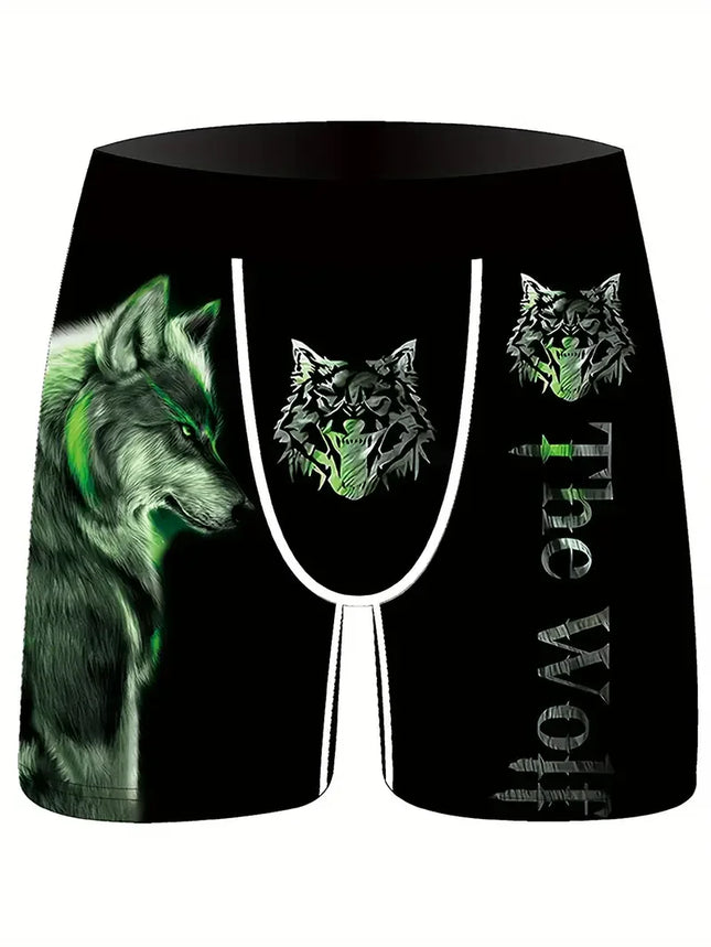 Random 3Pcs Fashion Print Men's Boxer Shorts Ice Silk Underwear Underpants Cool Breathable Loose Fit Panties Wholesale Lots