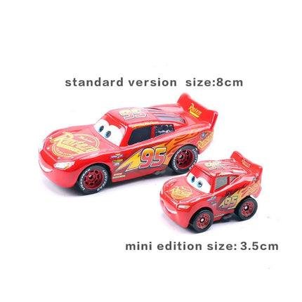 Pixar Cars Lightning McQueen Mini Sheriff Cruz Ramirez Mater Black Storm Jackson Alloy Diecast Model Kids Christmas Gift