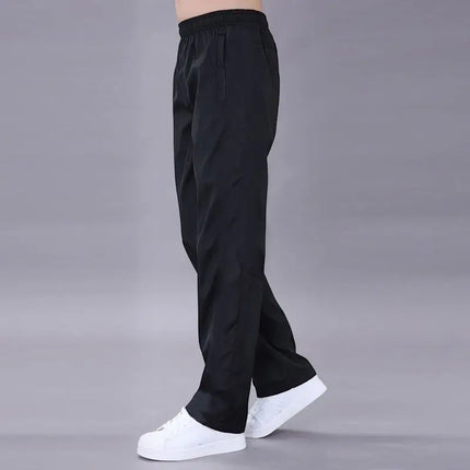 Thin Section Sweatpants Pants Male Spring Summer Casual Trousers Polyester Fiber Loose Plus Size Quick Drying Pants Sportwear