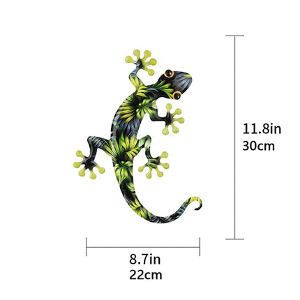 【ZYAA-1】1/2Pcs Iron Gecko Wall Decorations Suitable For Home Garden Courtyard Decor Door Frame Decoration