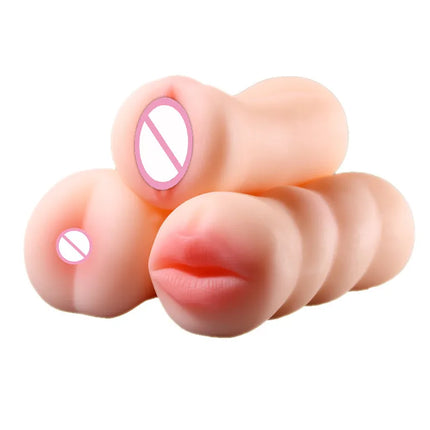 Oral Male Masturbator Masturbation Soft Stick Deep Throat Artificial Blowjob Realistic Vagina Sexy Pocket Pussy Sex Toys For Men