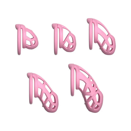 Male Chastity Cage Device Lock Belt Set Flat And Curved Rings ABS Material Removable Metal Lock Training Urethral Opening