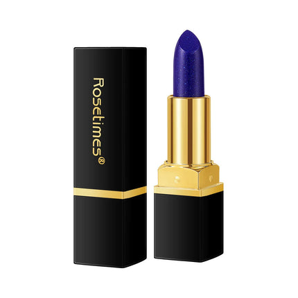 Color Changing Blue Rose Lipstick - Mood Lip Balm Long Lasting Non-Transfer Kiss Proof Lip Makeup