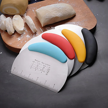 1pc  ，Stainless Steel Dough Scraper: Multi-Use Baking Tool for Pastries & Bread – Holiday-Safe Kitchen Gadget