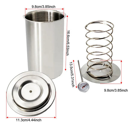 304 Stainless Steel Ham Press Maker Machine With Thermometer, Meat Poultry Kitchen Cooking Tools