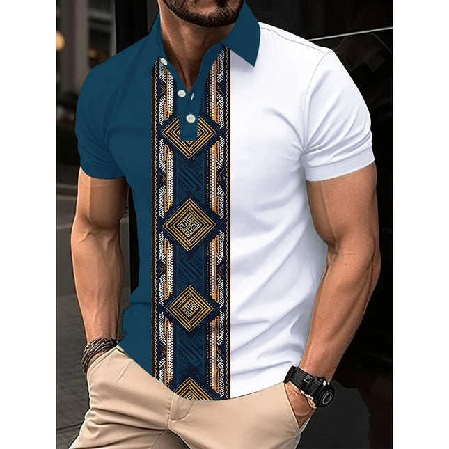 Polo Polo Shirt Men's Trendy Short Sleeved T-shirt Summer New Versatile Short Sleeved Polo Top Short Sleeved Shirt