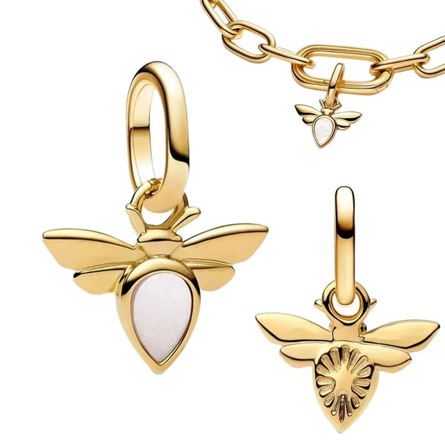 Original Charms 925 Sterling Silver Butterfly Pendant Dragonfly Flowers Bead For Women Necklace DIY Bracelet Fine Jewelry Gift