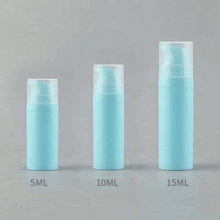 10/20/50/100Pcs 5ml 10ml 15ml Travel Cream Pump Bottle Serum Refillable Bottle PP Airless Foundation Packaging Cosmetic JX50401