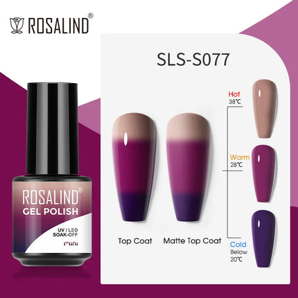 ROSALIND Gel Nail Polish UV Base Top Coat Soff Off Stamping Polish All For Art Manicure Semi Permanant Gel Nail Fast Shipping