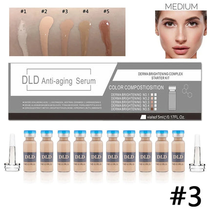 Korea 5ml BB Cream Glow Ampoule Starter Kit Semi-permanent Niacinamide Foundation Concealer Moisturising Cream Skin Care