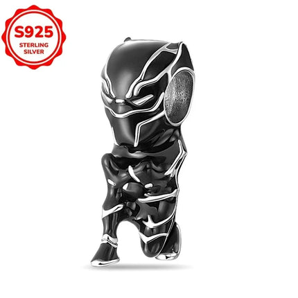 TOP 925 Sterling Silver Marvel Anime Avengers Lron Man Helmet Charms Fit Original Bracelet Womens Pendant Beads Jewelry Hot Gift
