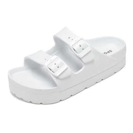KIDMI Womens Platform Sandals with Arch Support Women Sandals Outdoor Light Beach Sandal Woman Comfort Ultra Cushion EVA Slides