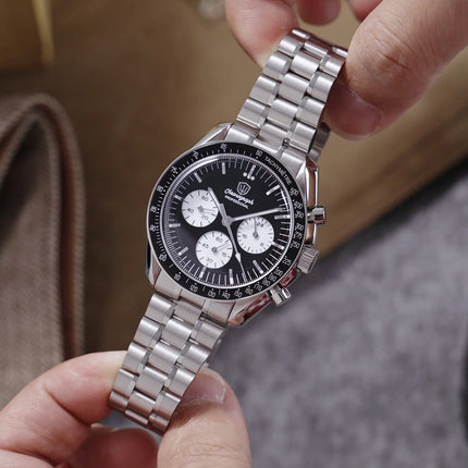 Watchdives New Wd1863 Quartz Men Watch VK63 Chronograph Bubble Sapphire Waterproof 39Mm Steel Top Brand Luxury Business Watch