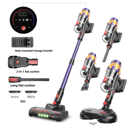 Household vacuum cleaner pet brush large suction high power suction mopping integrated wireless handheld vacuum cleaner