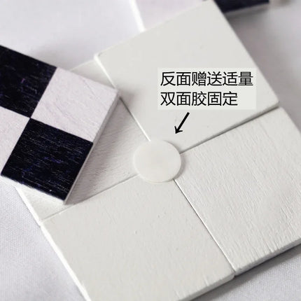 30mm*30mm Dollhouse Miniature Wooden Floorboards Sticker Wall Decal Kitchen Dining Bathroom Living Room Floor Furniture Accessor