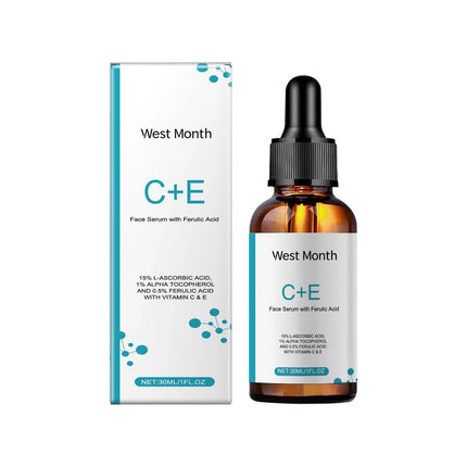 Vitamin C E Serum Lifting Moisturizer Fade Fine Lines Shrink Pore Firming Ferulic Acid Facial Essence Korean Skin Care Products
