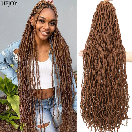 36 inch New Soft Locs Crochet Hair 18 24 inch Faux Locs Braids for Butterfly Dreadlocks Crochet Braid Hair Synthetic Locs Hair