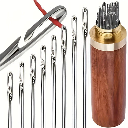 30pcs/set Blind Needle Home Elderly Needle-side Hole Household Stainless Steel Tail Sewing Needles DIY Apparel Accessories