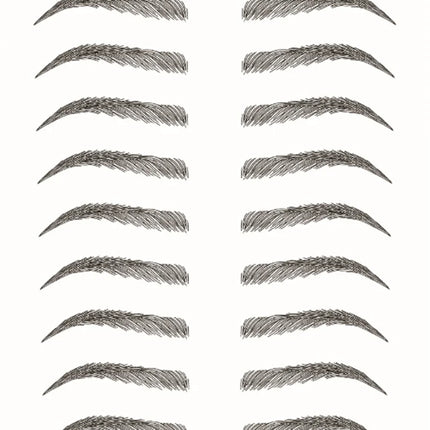 4D Hair Like Eyebrows Makeup Waterproof Eyebrow Tattoo Sticker Long Lasting Natural Fake Eyebrow Stickers Cosmetics 10 pairs 1PC