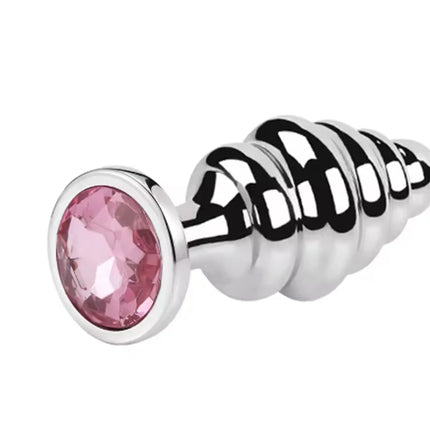 Metal Anal Plug Stainless Steel Butt Plug With Jewelry Colorful Crystal Anus Plug Adults Sex Toys for Men Women Gay Adult Game