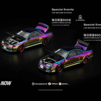 POP RACE 1:64  MAZDA RX7 RE AMEMIYA WIDE BODY Porsche 992 Stinger GTR Alloy Die-Casting Car Model Collection Gift