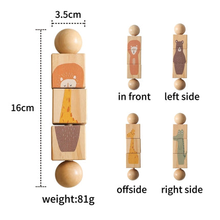 1PC Baby Rattle Toys Musical HandBell Rattle Baby Wooden Teething Rings Children's Montessori Toys Newborn Christmas Gifts