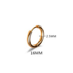 Gold Color 16mm / 1PC