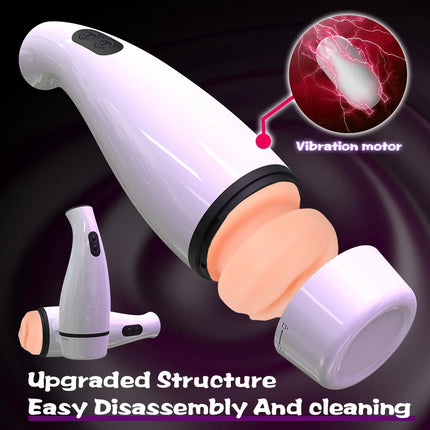 Automatic Male Mastubator Vibration Blowjob Machine for Men Masturbation Cup Sex Toys Adult Goods for Men Masturbate Supplies