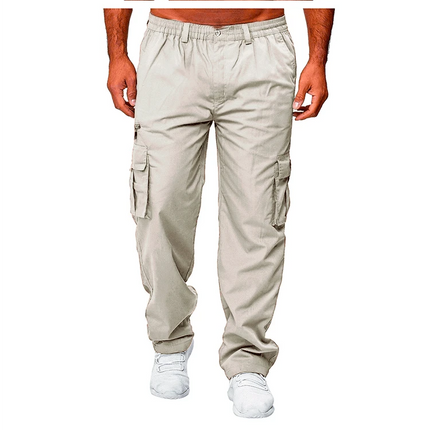 2022 new Sweatpants Streetwear Trousers Men's Pants Stripes Drawstring Zipper Pockets Cargo Pants Men's Overalls Running pants