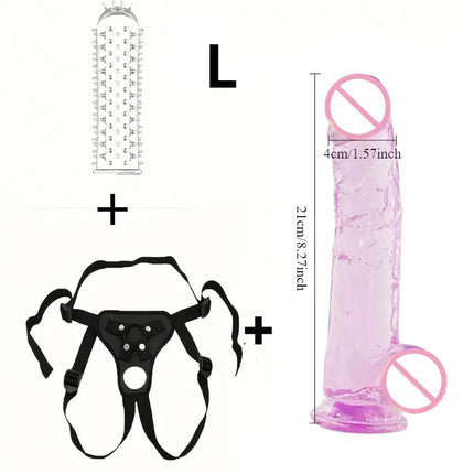 G Spot Stimulator Wearable Strap on Penis for Lesbian Adult Standard Size Panties Strap on Dildo Pants Strap Sex Toys for Women