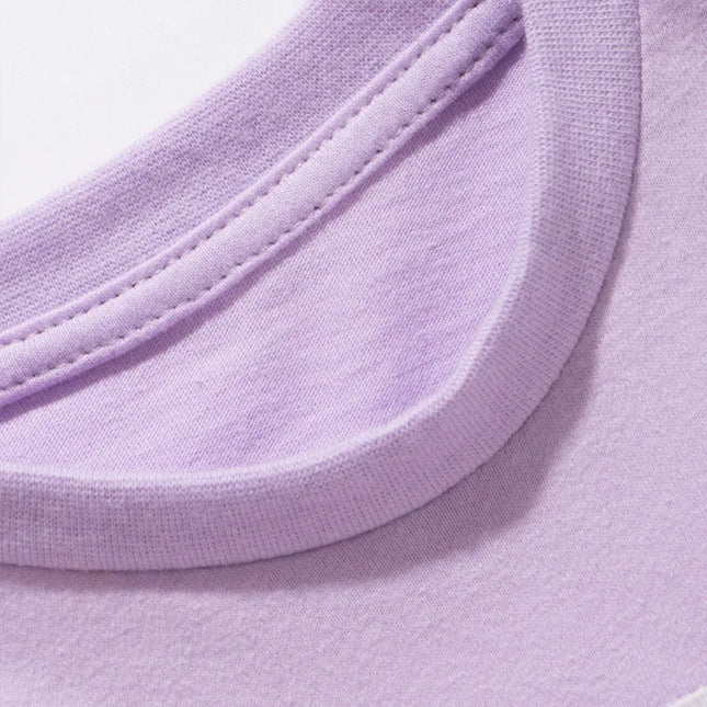 Short Sleeved T-shirt for Girls' Clothing, Loose Summer New Style, European and American Small and Medium-sized Girls' T-shirt