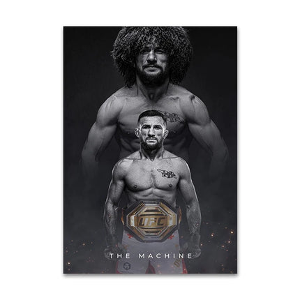 Boxing Fighting Star Canvas Wall Art Print Poster MMA Decorative Painting Modern Home Decor Boxing Sports Lover Gift Unframed