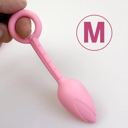 Pull ring flower bud anal plug Pink Butt plug Silicone Vagina Ball Size scale G-spot massage soft gel plug for anus adult sex to