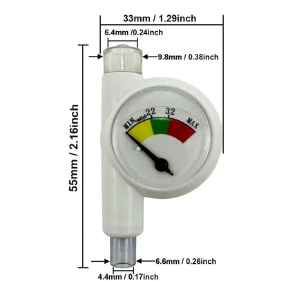 Endotracheal Intubation Balloon Pressure Gauge Saturation Detection Device Pet Animal Anesthesia Machine Accessories Clinic