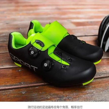 Cycling Shoes Road Bike Men White Breathable SPD Self-Locking Cleat Racing Road Bike Shoes Women Flat MTB Bicycle Sneakers