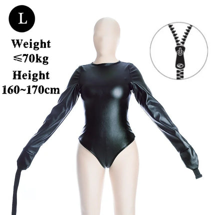 Adult Bold Open Cup Jumpsuit Sex Toy Kits with Unisex Forced Restraint Hood Mask for Couple Muscle Recovery Erotic Lingerie