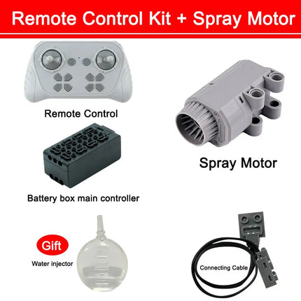 Blue Upgraded Motor M/L/XL Power Functions Building Blocks Programmable 8 Way APP Remote Control For Technical Car Modify