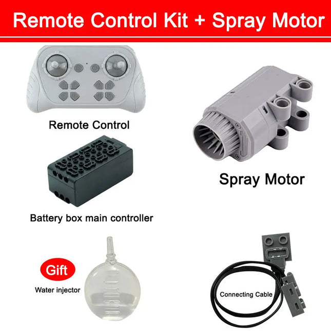Blue Upgraded Motor M/L/XL Power Functions Building Blocks Programmable 8 Way APP Remote Control For Technical Car Modify