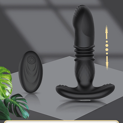 Thrusting Anal Vibrator Men Bluetooth APP Vibrator Remote Control Telescopic Prostate Massager Male Prostate Stimulator