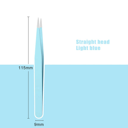 Colored Anti-Static Tweezers For Eyelash Extension Eyebrow Stainless Steel Set Beauty Precision Tweezers Makeup Kit Repair Tools