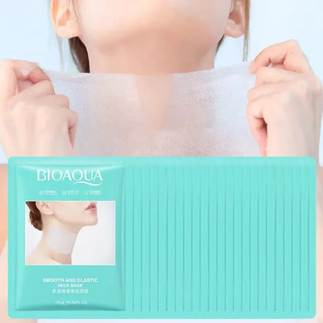 10pcs BIOAQUA Anti-Wrinkle Neck Mask Moisturizing Brightening Firming Skincare Collagen Neck Masks Korean Skin Care Products