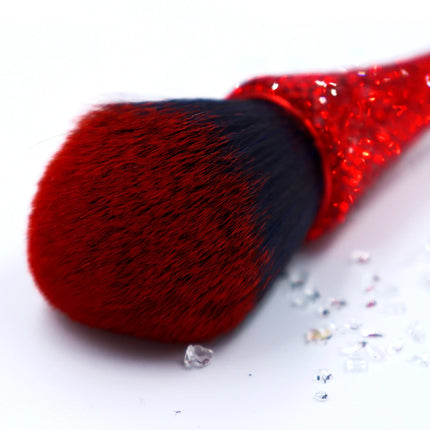 1pc Professionals Nails Small waist Nail brush Blusher Brush Full Diamond Dust Cleaning Make Up  Soft Hair  Brush Manicure Acces